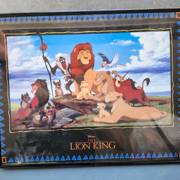 Disney The Lion King Pride Rock Scene Framed O.S.P. Publishing Print 82717 - Picture 1 of 3